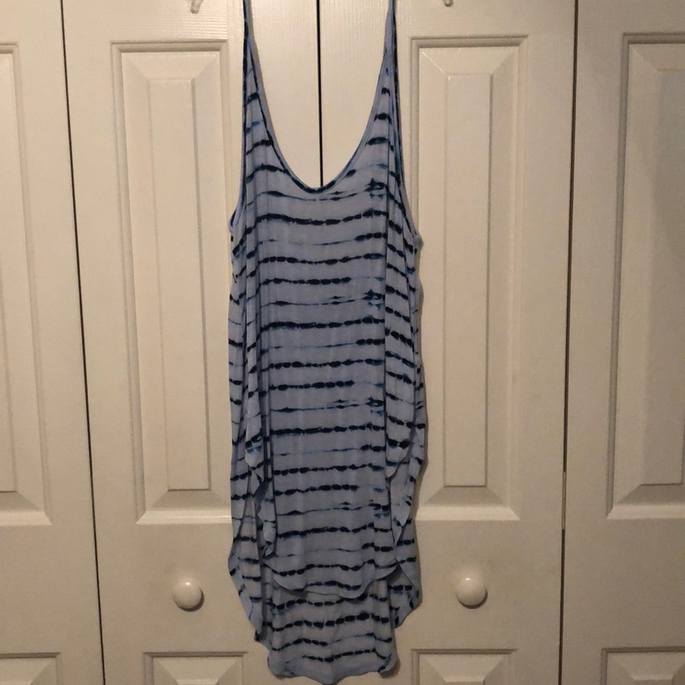 Over-sized Blue tie-die tank!